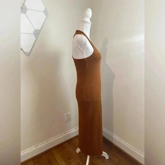 VINCE Ribbed Racerback Midi Tank Dress Size S - Picture 3 of 9